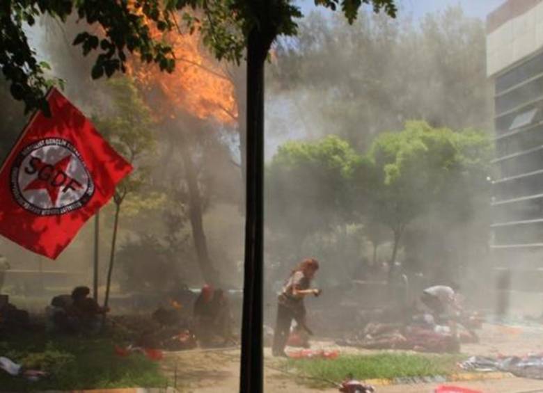 28 personas murieron y unas 100 resultaron heridas en un atentado con bomba en la ciudad de Suruç, en el sureste de Turquía. FOTO REUTERS