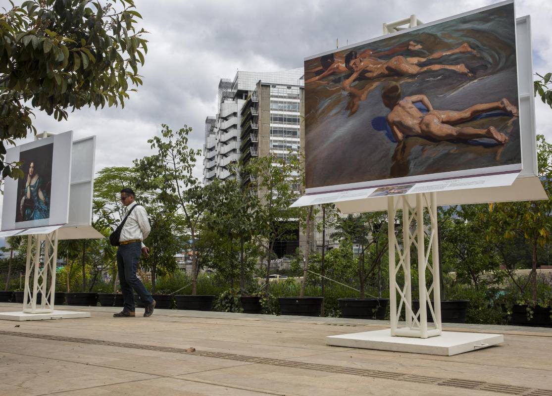 Todas las obras hacen parte de las colecciones del Museo del Prado, la muestra consta de 53 reproducciones de las obras originales. Foto: Edwin Bustamante.