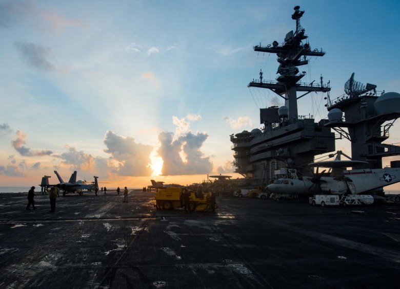 Portaaviones nuclear estadounidense USS Carl Vinson. FOTO REUTERS