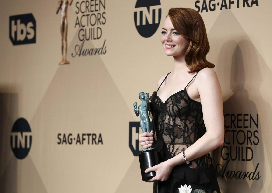Mejor Actriz - Emma Stone (La La Land). FOTO Reuters