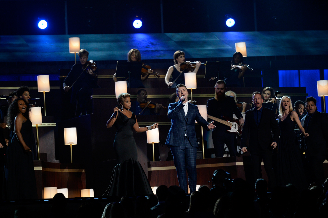 Sam Smith interpretó Stay with me con Mary J. Blige. FOTO Cortesía TNT