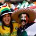 Reuters - Gran armonía entre los hinchas de ambas selecciones.