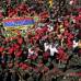 AP - El f&#233;retro de Ch&#225;vez estaba cubierto con la bandera de Venezuela.