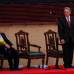 AP - El presidente Santos destac&#243; el legado de &#193;lvaro Uribe.