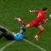 AP - El capitán de la selección portuguesa, Cristiano Ronaldo, rompió su racha negativa de 16 meses sin marcar con el combinado luso al firmar el sexto tanto de la goleada histórica ante Corea del Norte (7-0).