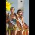 Foto Colprensa - Cartagena se convirti&#243; en un gran carnaval, con el tradicional desfile de carrozas, que dio inicio a las fiestas populares y a las actividades centrales del Concurso Nacional de Belleza. Las 25 candidatas estuvieron radiantes.