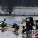 Christian Castillo, Colprensa - El desbordamiento del r&#237;o Bogot&#225; ocasion&#243; un tranc&#243;n en la v&#237;a Cajic&#225; � Bogot&#225; por la Autopista Norte.