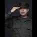 Colprensa-Andr&#233;s Torres - El teniente coronel William Donato se vio feliz con la serenata que le dieron sus compa&#241;eros en la sede de la Polic&#237;a Nacional.