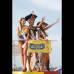 Foto Colprensa - Cartagena se convirti&#243; en un gran carnaval, con el tradicional desfile de carrozas, que dio inicio a las fiestas populares y a las actividades centrales del Concurso Nacional de Belleza. Las 25 candidatas estuvieron radiantes.
