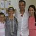 Foto Edwin Bustamante - El autor, en compa&#241;&#237;a de su esposa e hijos: Luciano P&#233;rez, Natalia G&#243;mez, Juan Carlos P&#233;rez y Mar&#237;a Jos&#233; P&#233;rez.
