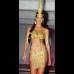 Colprensa - El vestido artesanal, para la parada de naciones en Miss Universo, ser&#225; de India Catalina. Un dise&#241;o de Patricia Acosta de la joyer&#237;a Tikuna, elaborado con piezas precolombinas, todo en dorado.