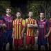 FOTOS NIKE - Thiago, Piqu&#233;, Messi, Iniesta, Xavi y Puyol, sirvieron de modelos del primer y segundo uniforme del equipo.