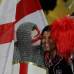 Reuters - Armon&#237;a entre los hinchas de ambos seleccionados.