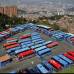 Foto R&#243;binson S&#225;enz - Cerca de 220 buses que cubren varias de las rutas del sector de Robledo se sumaron este lunes a la jornada de paro que adelantan los transportadores en la capital antioque&#241;a.
