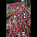 Donaldo Zuluaga - La caravana se desplaz&#243; por el Centro Comercial Monterrey, la carrera 65, la avenida San Juan, la Avenida 80, baj&#243; por Colombia y termin&#243; en la carrera 74, frente al estadio Atanasio Girardot.
