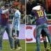 REUTERS - El partido se vio interrumpido por la invasi&#243;n del campo de juego, por un hincha que quiso saludar al cuatro veces ganador del Bal&#243;n de Oro.