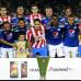 Colprensa - Todos posando al lado de la &#250;ltima conquista de los colchoneros, la Liga Europa.