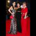 Mauricio Alvarado-Colprensa - Katherine Porto, en el centro, se inclin&#243; por un traje negro, con bordados en dorado en el corpi&#241;o.