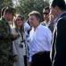 Colprensa - Santos inició la marcha con la cúpula militar que lo acompañó en todo el trayecto.