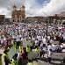 Manuel Saldarriaga - La marcha parti&#243; de la bas&#237;lica Nuestra Se&#241;ora de la Misericordia y concluy&#243; con un breve acto en el parque principal.