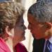 Reuters - Una inofensiva charla entre la presidenta de Brasil Dilma Rousseff y el presidente de Estados Unidos Barack qued&#243; congelada en esta imagen como el comienzo de un beso. Los mandatarios se reunieron en la cumbre del G20 en Rusia.