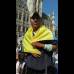 Fotos: Ángel Colina, Ruta Quetzal BBVA y Perla Toro Castaño. - Carlos Brincha luce la bandera colombiana en Bélgica.
