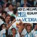 AFP - Esta hincha tenía una solicitud muy concreta el día de su cumpleaños.