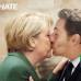 Cortes&#237;a - &quot;Unhate&quot; (sin odio) es como se conoce esta pol&#233;mica estrategia. La canciller alemana, Angela Merkel y el l&#237;der franc&#233;s Nicolas Sarkozy tambi&#233;n protagonizan una imagen.
