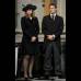 Reuters - Amanda y Michael Thatcher, nietos de la exprimera ministra, durante el funeral de su abuela.