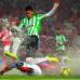 Colprensa - Gran parte del terreno de juego del estadio El Campín permaneció inundado durante el partido entre Santa Fe y Nacional en el partido de ida de la semifinal de la Liga Postobón.