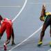 AP - El equipo de Jamaica, con el campe&#243;n de 100, Yohan Blake, y el de 200, Bolt, no admit&#237;a parang&#243;n en la carrera que puso fin a los campeonatos, y el fallo de Estados Unidos, que no acert&#243; a realizar la &#250;ltima entrega, no hizo sino agrandar la ventaja jamaicana sobre el segundo.