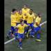 Reuters - La felicidad de los brasile&#241;os gracias a los dos goles de Luis Fabiano.