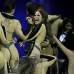 AP - Y si en 1993, a los cuarenta minutos de concierto, Gloria Trevi s&#243;lo luc&#237;a su desgarrada ropa interior, para esta jornada prepar&#243; &quot;Todos me Miran&quot;, inspirada en &quot;I Will Survive&quot; de Gloria Gaynor, y una indumentaria negra por delante y de color carne por detr&#225;s, lo que produc&#237;a un efecto de desnudez.