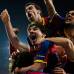 AP - Los azulgranas celebran y llegar&#225;n con la ventaja de dos goles para el juego de vuelta en su cancha, en el Camp Nou.