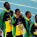 AP - Usain Bolt se gan&#243; el perd&#243;n que hab&#237;a pedido al p&#250;blico por su descalificaci&#243;n en la final de 100 metros y regal&#243; a los aficionados una recta final majestuosa que coron&#243; el triunfo del relevo jamaicano 4x100 con un nuevo r&#233;cord mundial de 37,04, el &#250;nico de los campeonatos.