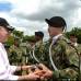 Cortesía Presidencia - Al acto asistió el mandatario Juan Manuel Santos, quien felicitó a los nuevos soldados de la patria, entre ellos su hijo menor Esteban.