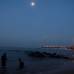 Reuters - Un anochecer en las playas de Lima, Per�. Domingo Pianezzi enfrenta su pasi�n, el mar, al lado de su alpaca.