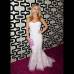 Reuters - Roberto Cavalli hizo la aparición en un vestido blanco de Hayden Pannetiere.