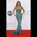Foto Reuters - La superestrella colombiana luci&#243; un vestido verde azulado de Zuhair Murad.