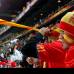 AP - La fiesta en la tribuna luego de un sufrido y disputado encuentro fue para los espa&#241;oles.