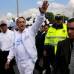 Colprensa - Óscar Tulio Lizcano lidera una de las comitivas en la marcha por la paz en Bogotá.