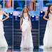 Reuters - Alexandra Friberg, Miss Suecia; Ana Vrcelj, Miss Serbia y Berrin Kekliker, Miss Turqu&#237;a, eligieron el blanco para su traje de gala en Miss Universo.