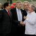 AP - N&#233;stor Kirchner fue uno de los pol&#237;ticos protagonistas del continente. En la imagen durante la cumbre de Unasur, el 6 de agosto de 2010, con los mandatarios de Venezuela, Hugo Ch&#225;vez y el presidente de Brasil, Luiz In&#225;cio Lula da Silva.