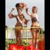 Foto Colprensa - Cartagena se convirti&#243; en un gran carnaval, con el tradicional desfile de carrozas, que dio inicio a las fiestas populares y a las actividades centrales del Concurso Nacional de Belleza. Las 25 candidatas estuvieron radiantes.