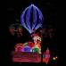 Jaime P&#233;rez - A lo largo del paseo del R&#237;o hay figuras luminosas cargadas de regalos y s&#237;mbolos navide&#241;os.