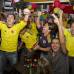 Esteban Vanegas - Habitantes de Medell&#237;n celebraron la clasificaci&#243;n de Colombia al Mundial de F&#250;tbol de Brasil 2014.