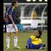 Reuters - Un encontronazo entre el veterano Yepes y el joven Neymar.