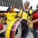 FOTOS JAIME P&#201;REZ - vestidos con las diferentes camisetas de su equipo amado,...