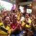 Julio Cesar Herrera - Con camisetas rojas y amarillas Medell&#237;n disfrut&#243; del encuentro entre la Selecci&#243;n Colombia y Brasil. El parque El Poblado, parque Lleras, avenida 33 y la plazoleta del Centro Administrativo La Alpujarra fueron los lugares de encuentro.