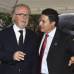 Fotos: Edwin Bustamante y C&#225;mara L&#250;cida. - Fernando Botero y el alcalde An&#237;bal Gaviria, en la Plaza Botero, antes de abrir la muestra.